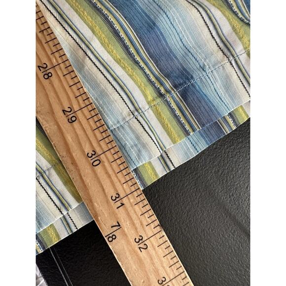 TOMMY BAHAMA XXL Men Button Up Multicolored Striped Shirt 100% Silk Cruise F10 - Picture 7 of 8